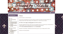Desktop Screenshot of createdbymascha.nl