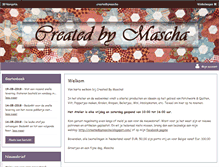 Tablet Screenshot of createdbymascha.nl